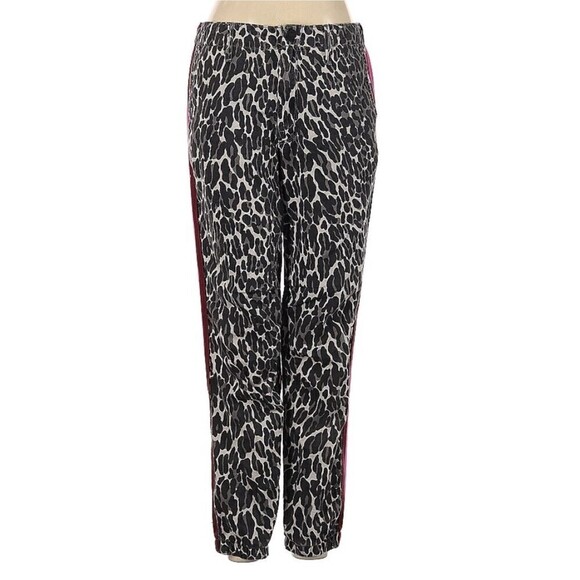 Mother The No Zip Misfit Jungle Eyes Animal Print Linen Striped Jogger Pants 26 - Picture 3 of 10